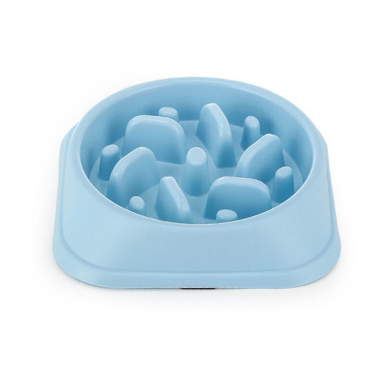 Dog Slow Food Bowl-Dog Bowl Anti-Choke Bowl-Prevent Raw Swallowing(1Pcs) blue - Muff