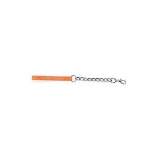 Extra Heavy Dog Chain Lead (80cm) (Tan) - Tan - Ancol