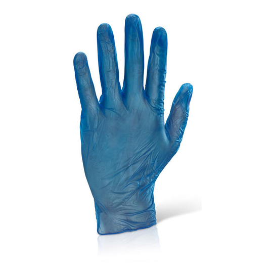 Click - vinyl disp gloves blue small - Blue - Blue