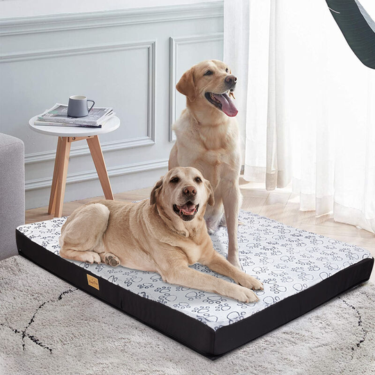 Waterproof Jumbo Pet Bed Cushion for Large Dog Orthopedic Mattress w/ Removable Cover, x Large 100x85x8cm