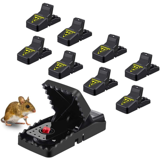 Monly - 8PCS Mouse Trap Reusable Rat Trap Efficient Rat Trap Mouse Trap Rat Trap with Powerful and Sensitive Control Easy to Use
