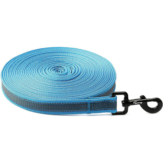 Dog lanyard 2m * 2cm leash long for dogs with dog handle small with large blue size