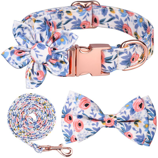 Dog collar Bow tie collar Adjustable collars or leashes for dogs and cats Small
