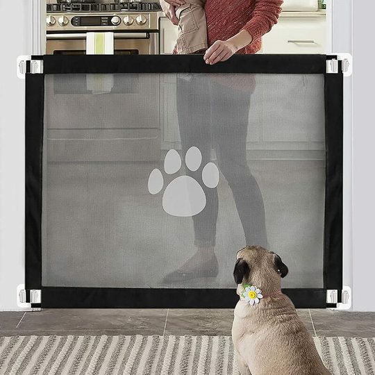 Perle Rare - Dog Barrier Easy to Install and Lockable Dog Barrier Stair Barrier for Pets 80cm x 100cm