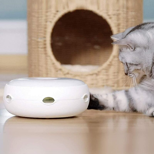 Feather Toys Interactive Electric Toy Set for Cats Feather Toys with Spinning Game for Cats with 3 Modes (Paly Set)