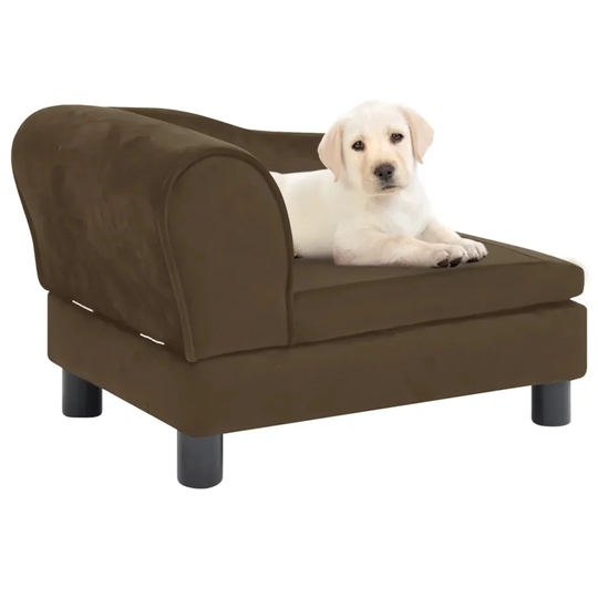 Argyle Dog Sofa in Brown