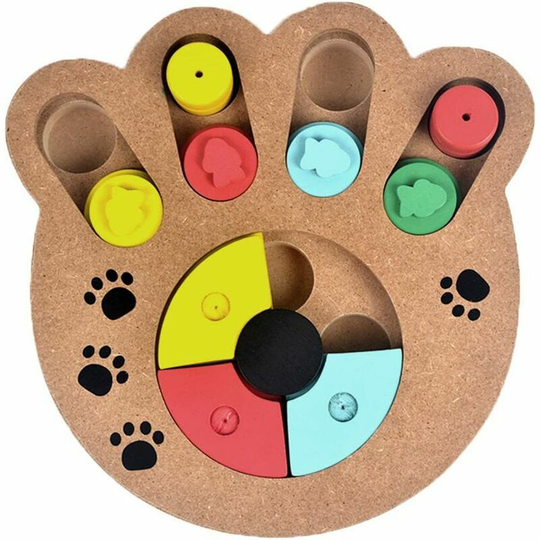 Bearsu - Toy Dog Intelligence Educational Game Dogs Interactive Hiding Game Dog Toy Interactive Hiding Game Kibble Dispenser for Dog and Cat