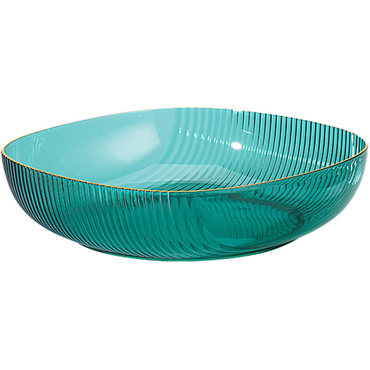 Crystal Fruit tray living room transparent tea heart nut dry compote green