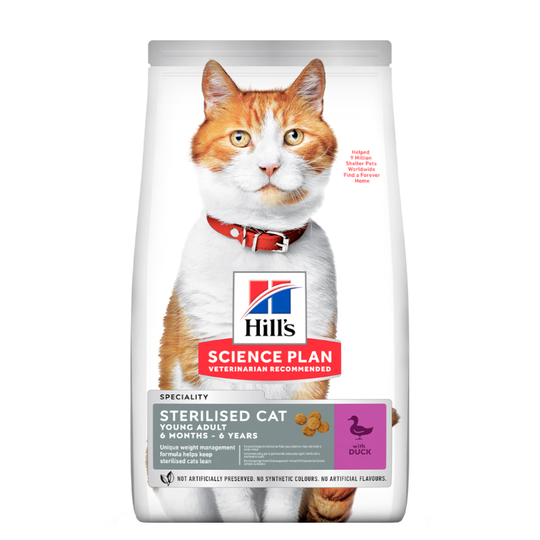Hill's Science Plan Sterilised Cat Adult Duck - 3kg