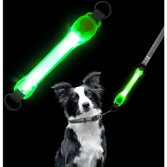 Light Up Leash for Dogs, Waterproof Flashing led Dog Collar with 2 Light Modes, Light Up Pet Collars Light Up Harness for Dogs Cats at Night