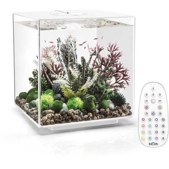 biOrb CUBE 60L Aquarium White with MCR Lighting