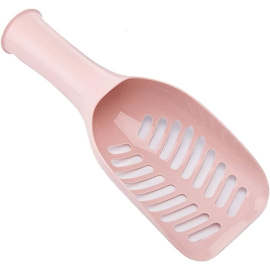 Cat Litter Scoop, Beautiful Cat Litter Shovel, Deep Shovel for Quick Sifting with Comfortable Handle for Cat Owners (Color:Pink)