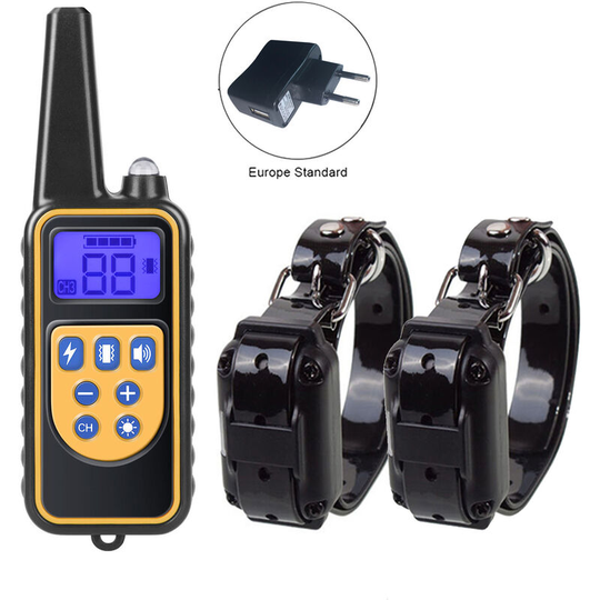 Muff - Dog Training Collar , Vibrating Dog Collar with Remote Control For Home Dog Training Equipment for 2 Dogs