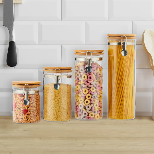 4 Piece Storage Jar Set