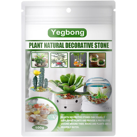 100g Yuhua stone pebbles, plant pot decorative stones, flower pot and aquarium decorative stones, colorful and fleshy cobblestones