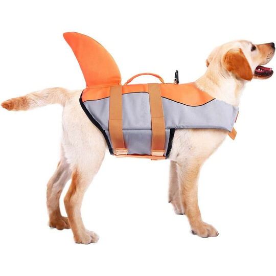 Kartokner - Dog Shark Swimming Life Jacket Orange (m)