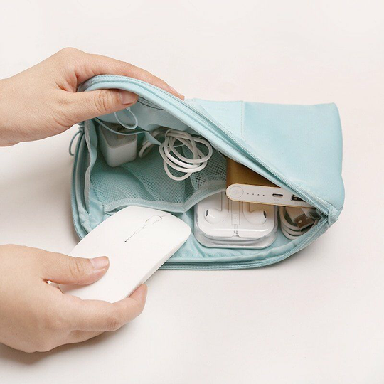 Travel Accessory Cable Bag Portable Digital usb Electronics Organizer Gadget Case Travel Cell Phone Charge Mobile Charger Stand