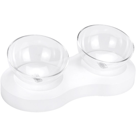 Kingso - Pet Food Bowls Water Bowls Two Bowls Dog Cat Dish Feeder