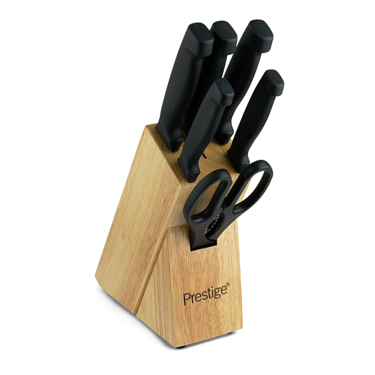 Prestige Stainless Steel 7 Piece Knife Block Set