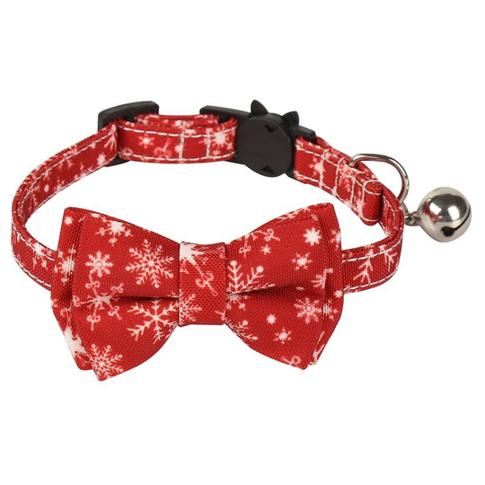 Pretty bow tie and bell, kitten collar - Flkwoh
