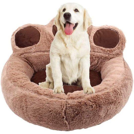 Dog beds Extra soft and comfortable washable dog bed Suitable for dogs and cats- Brown m (52 * 56cm)
