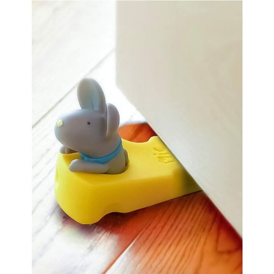 Sun Flowergb - Cute Mouse Stopper, Gray Mouse Door Stopper, Decorative Animal Door Wedge, Punch-Free Bumper, Anti-Pinch Cartoon Door Stopper (1 Pack)