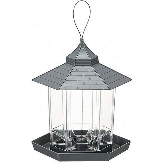 Benobby Kids - Wild Bird Feeder Hanging for Garden Yard Outside Decoration Roof Hanging Panorama Bird Feeders Outside Birdhouse for Wild Birds