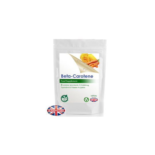 Beta-Carotene 8000mcg (180 Tablets) Eye Health, Cognitive System (V)