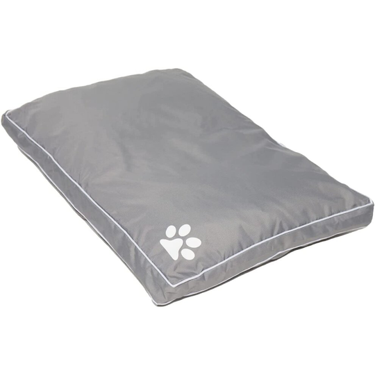 (Large, Grey) Luxury Waterproof Dog Bed Cushion Washable Zipped Mattress