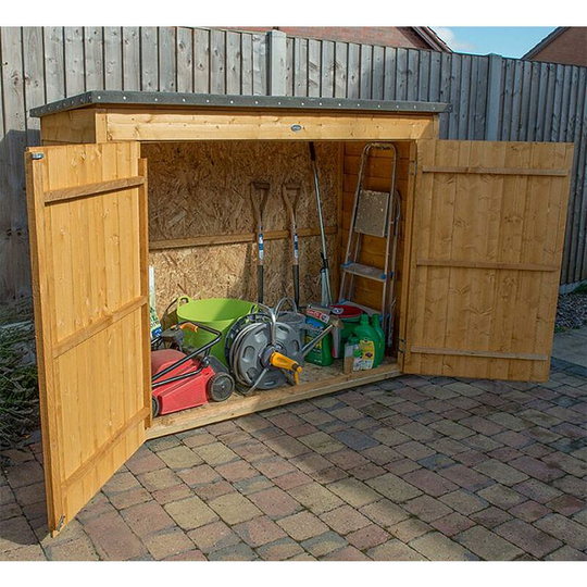 6x2 Large Pent Wooden Outdoor Store Dip Treated - Tool & Mower Storage