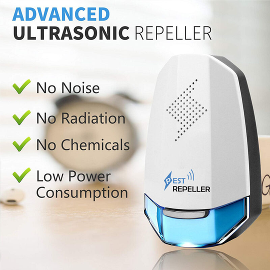 Ultrasonic Repellent - Rodent Repellent 2 Packs - Pest Repellent Cap - Mouse Repeller for Rodents, Mosquitoes, Rats - Mouse Repeller - Insect