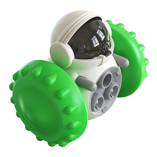 Interactive Dog Cat Treat Balls Puzzle Enrichment Toysfor Puppy, Small Medium Cats, Dogs - green