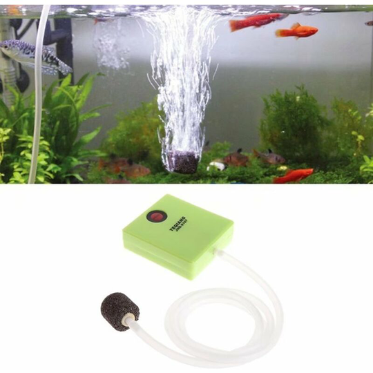 Betterlifegb - Aquarium Air Pump,BR-Vie Portable Battery Operated Oxygen Pump with Air Stone and Tubing for Aquarium and Hydroponics
