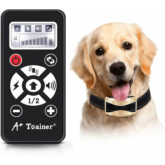 Dog Training Collar Rechargeable Waterproof Anti-Bark Dog Collar with Beep/Vibration/Electrostatic Shock Mode and Automatic lcd Display for One Dog