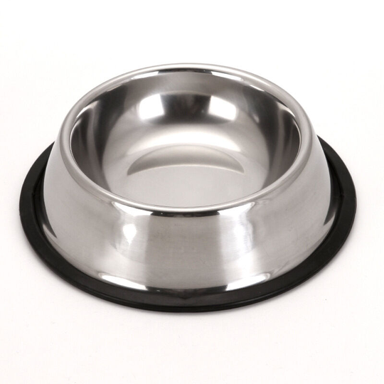 Stainless steel bowl for dog food utensils for stainless steel bowl (diameter of the 26cm background