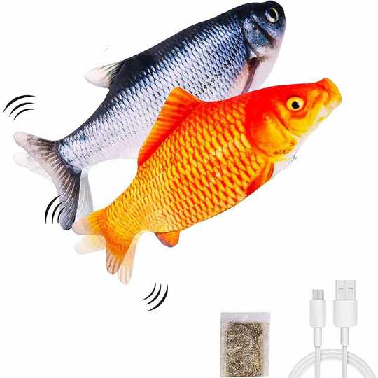 Pcs Electric Movable Fish Cat Toy, Realistic Flying Fish, Shaking Fish Catnip Toy, Catnip Pet Toy, Interactive Catnip Toy for Pet Cats