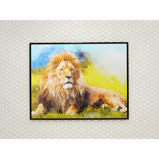 Luther Lion - Picture Frame Painting Print on Wood