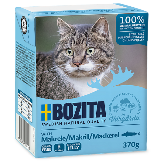 Bozita Chunks in Jelly 6 x 370g - Mackerel