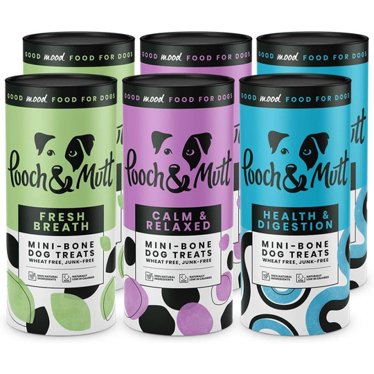 Pooch & Mutt - Multipack, Natural Dog Treats (Grain Free), Healthy and Low-Calorie, Pack of 6