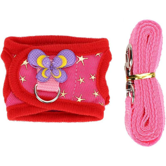 Modou - Pet Chest Strap Set Adjustable Hamster Vest Traction Rope Chest Strap Walking Chest Strap Traction Vest