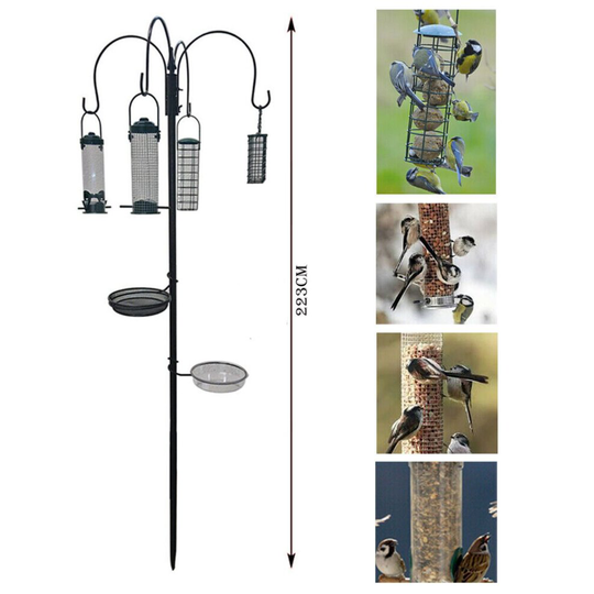 (223cm Wild Bird Feeding Station) WILD BIRD GARDEN FEEDING STATION WATER BATH FEEDER