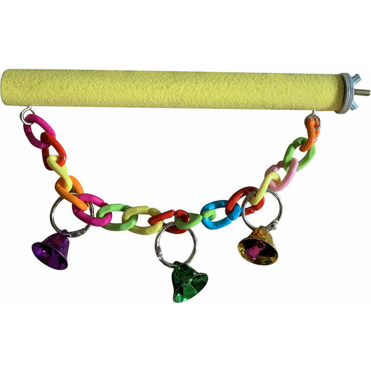 Bird Perch Stand Bird Training Stand Grinding Bird Playstand Bird Cage Toys With Bells