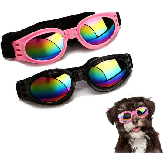 2 Stylish Pet Goggles Cool Dog Sunglasses Waterproof Windproof uv Protection Sunglasses for Dog Puppy