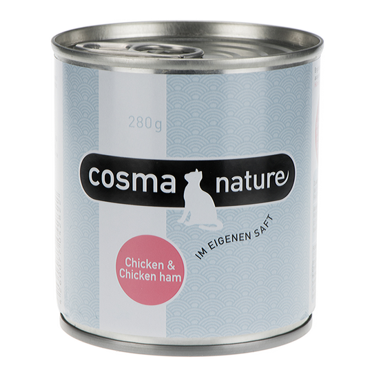 Cosma Nature 6 x 280g - Chicken & Chicken Ham