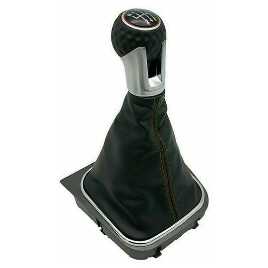 6 Speed For Vw Golf Mk5 Mk6 Gti Gear Shift Knob Gaiter Stick Cover Frame