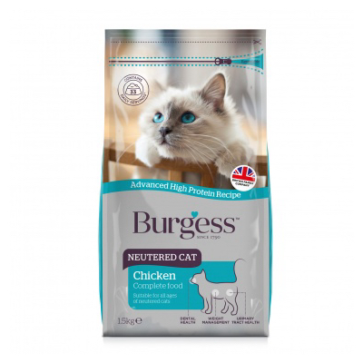 Burgess Neutered Cat - 10kg