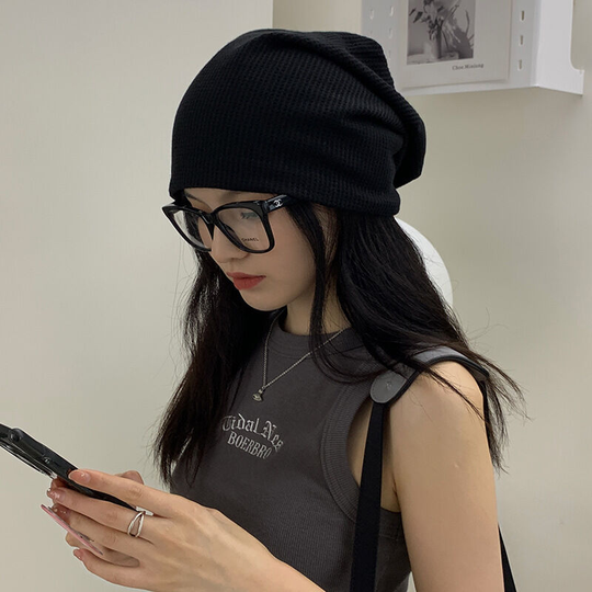 Thin Fashion Versatile Knitted Hat Baotou Hat Pullover Autumn and Winter Outdoor