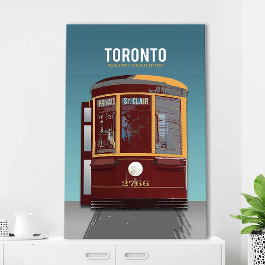 Peter Witt Streetcar by Jodi - Wrapped Canvas Graphic Art Print