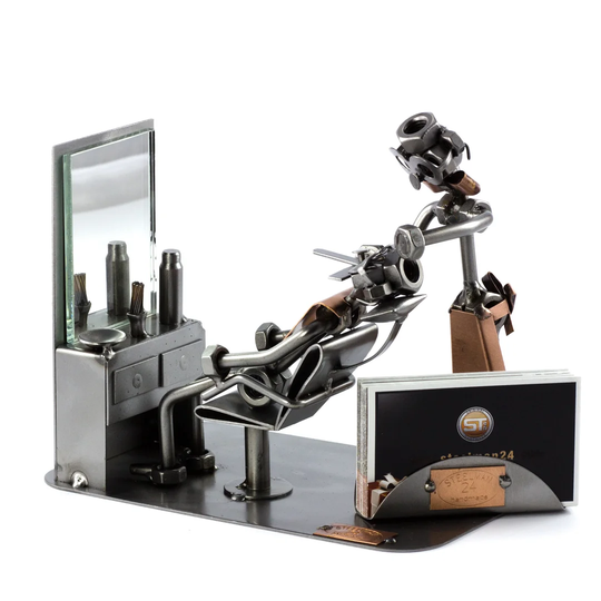 Barber Screw Man Place Card Holder