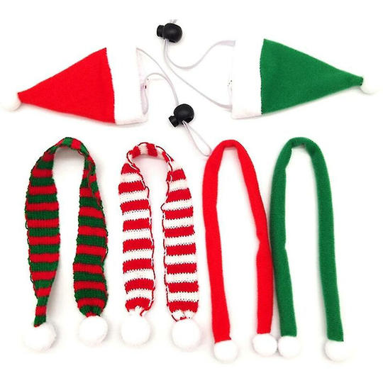 Chicken Pets Christmas Sets Christmas Hat Scarf Set Pet Accessories